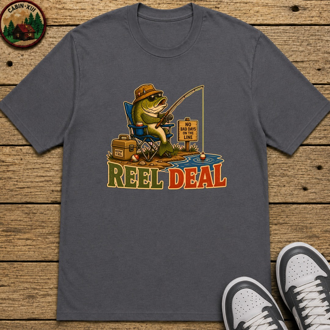 Reel Deal Kids T-Shirt - Charcoal