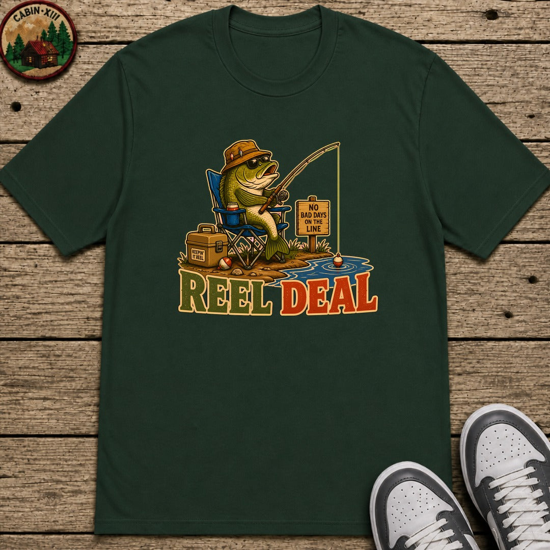 Reel Deal Kids T-Shirt - Forest Green