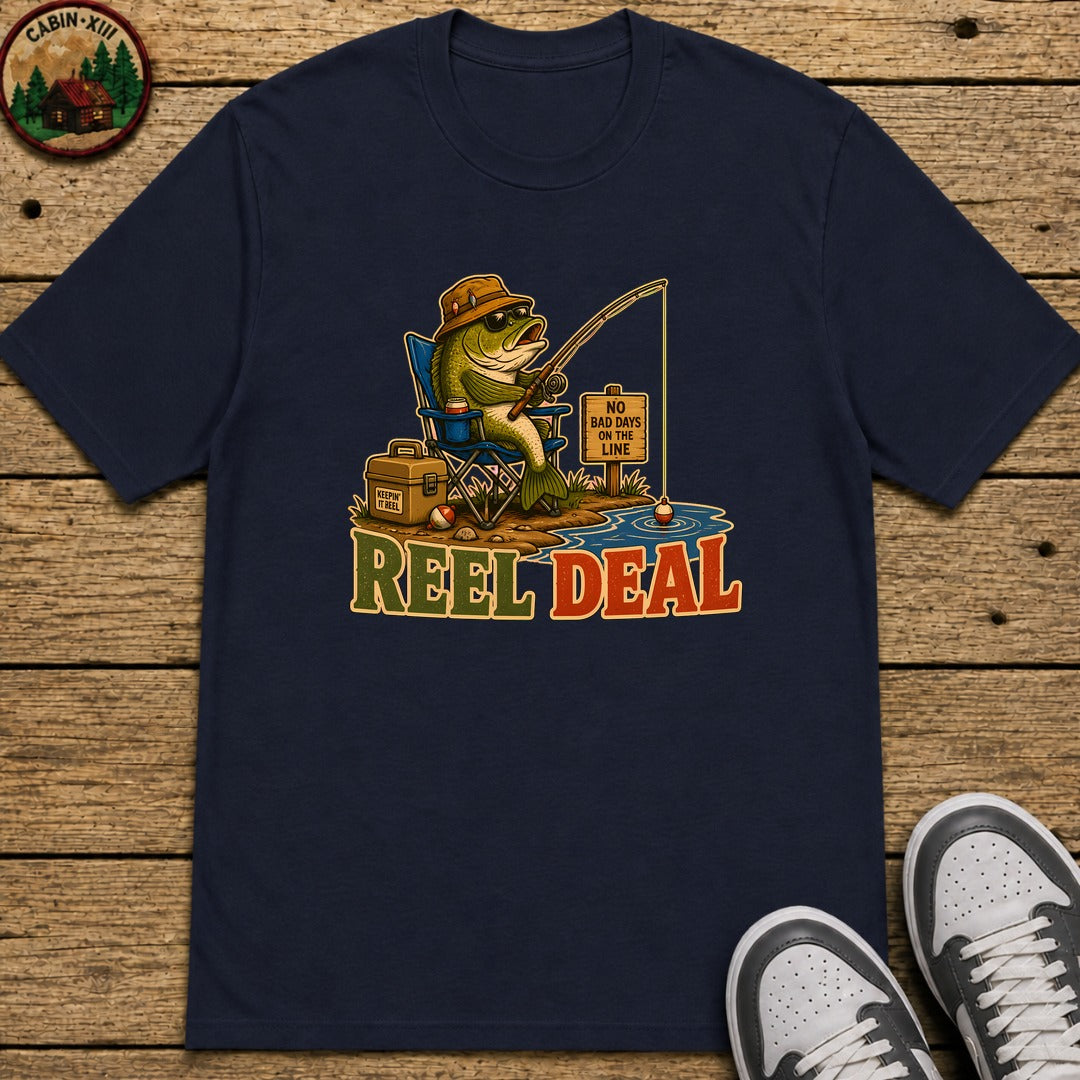 Reel Deal Kids T-Shirt - Navy