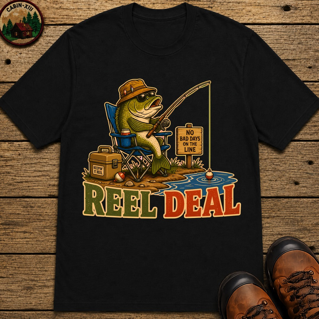 Reel Deal T-Shirt - Black