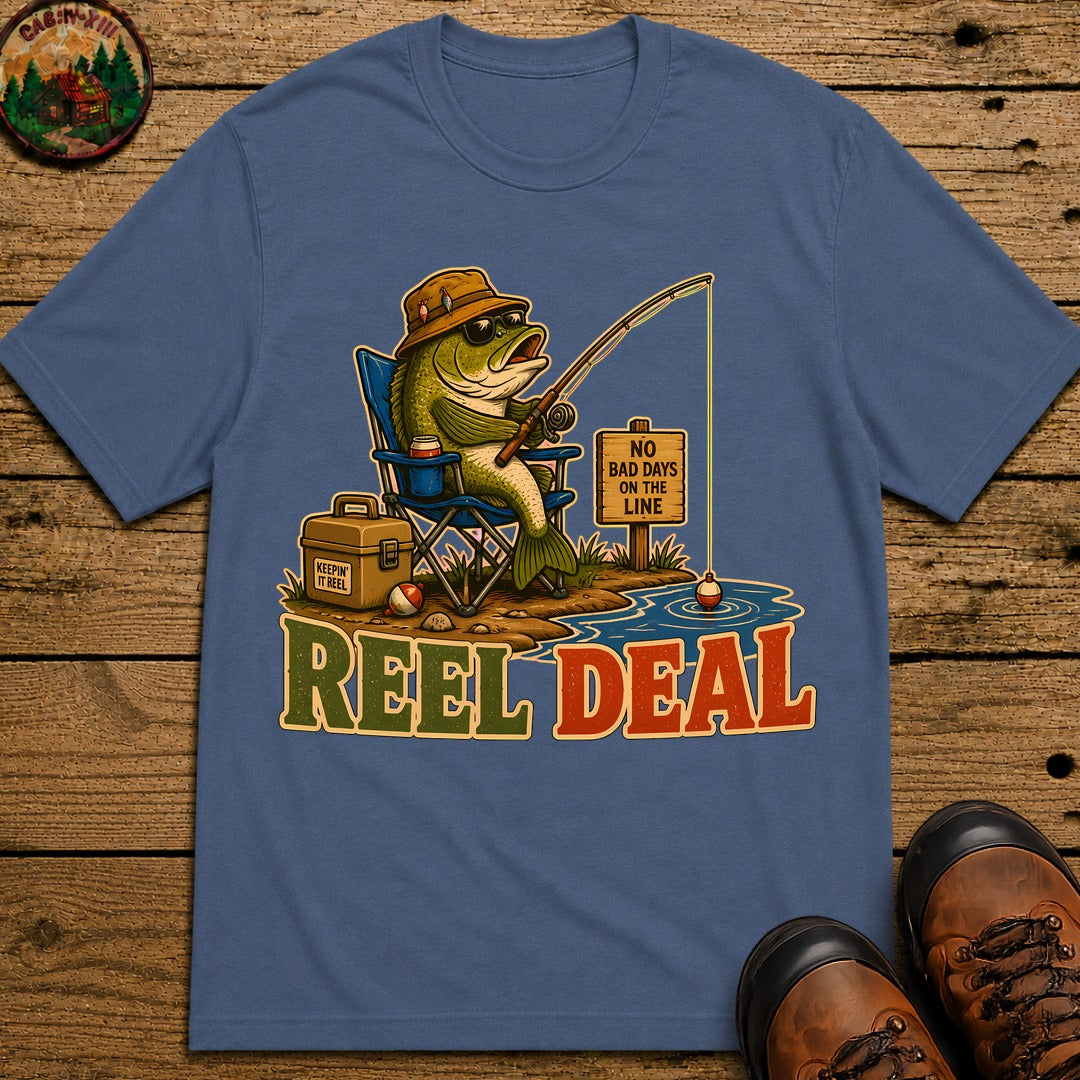 Reel Deal T-Shirt - Blue Jean