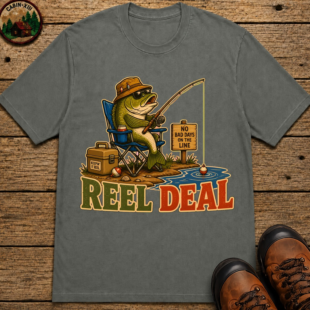 Reel Deal T-Shirt - Pepper