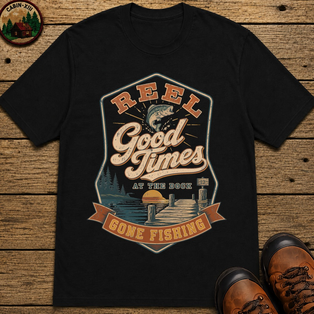 Reel Good Times T-Shirt - Black