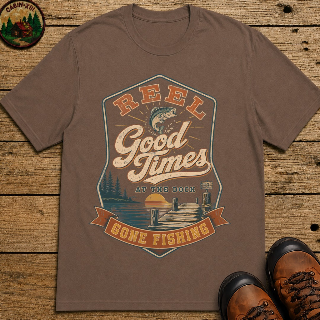 Reel Good Times T-Shirt - Espresso
