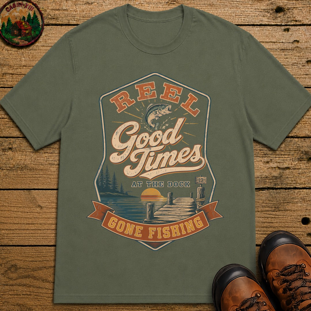 Reel Good Times T-Shirt - Moss