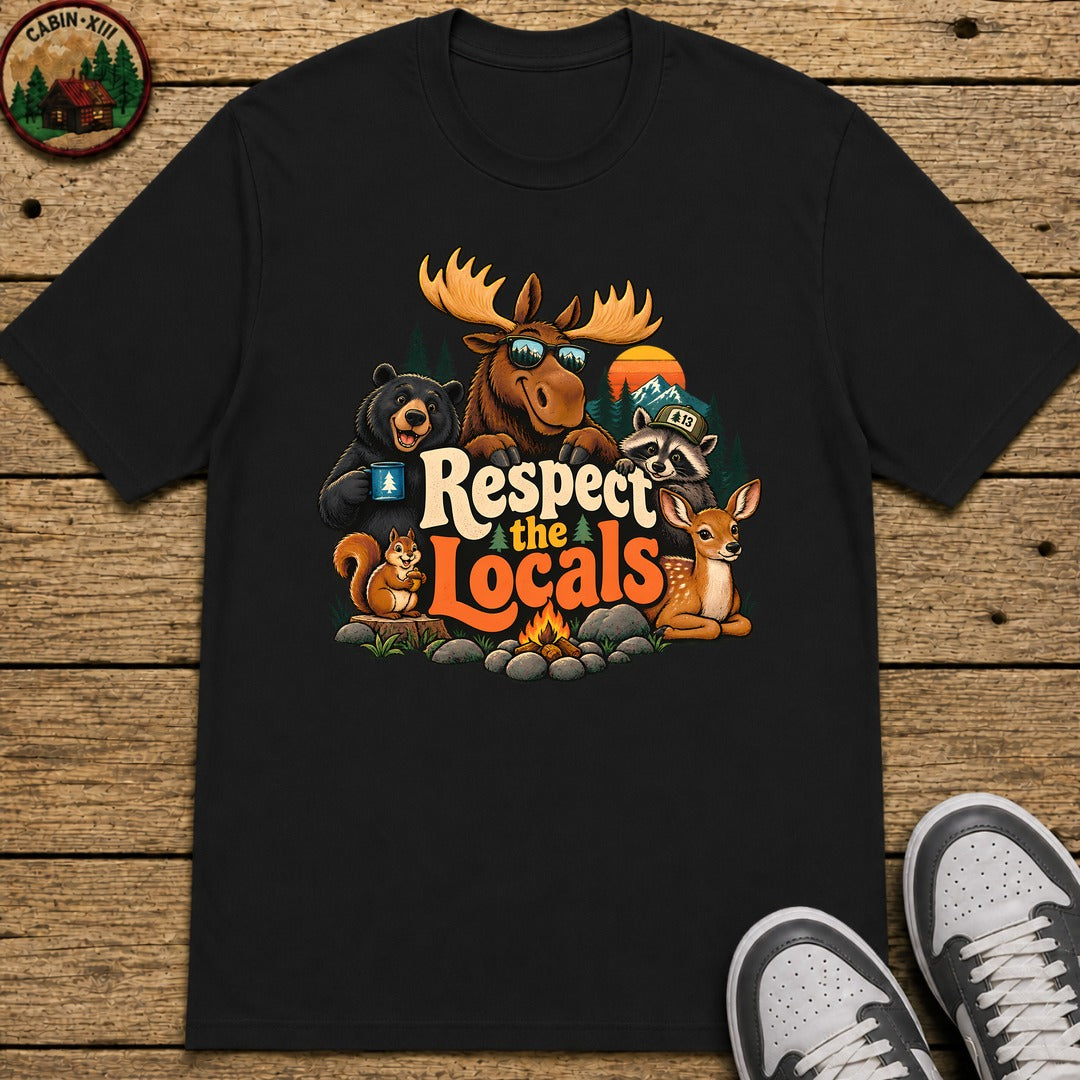 Respect The Locals Kids T-Shirt - Black
