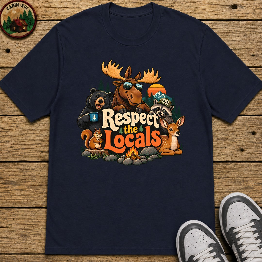 Respect The Locals Kids T-Shirt - Navy