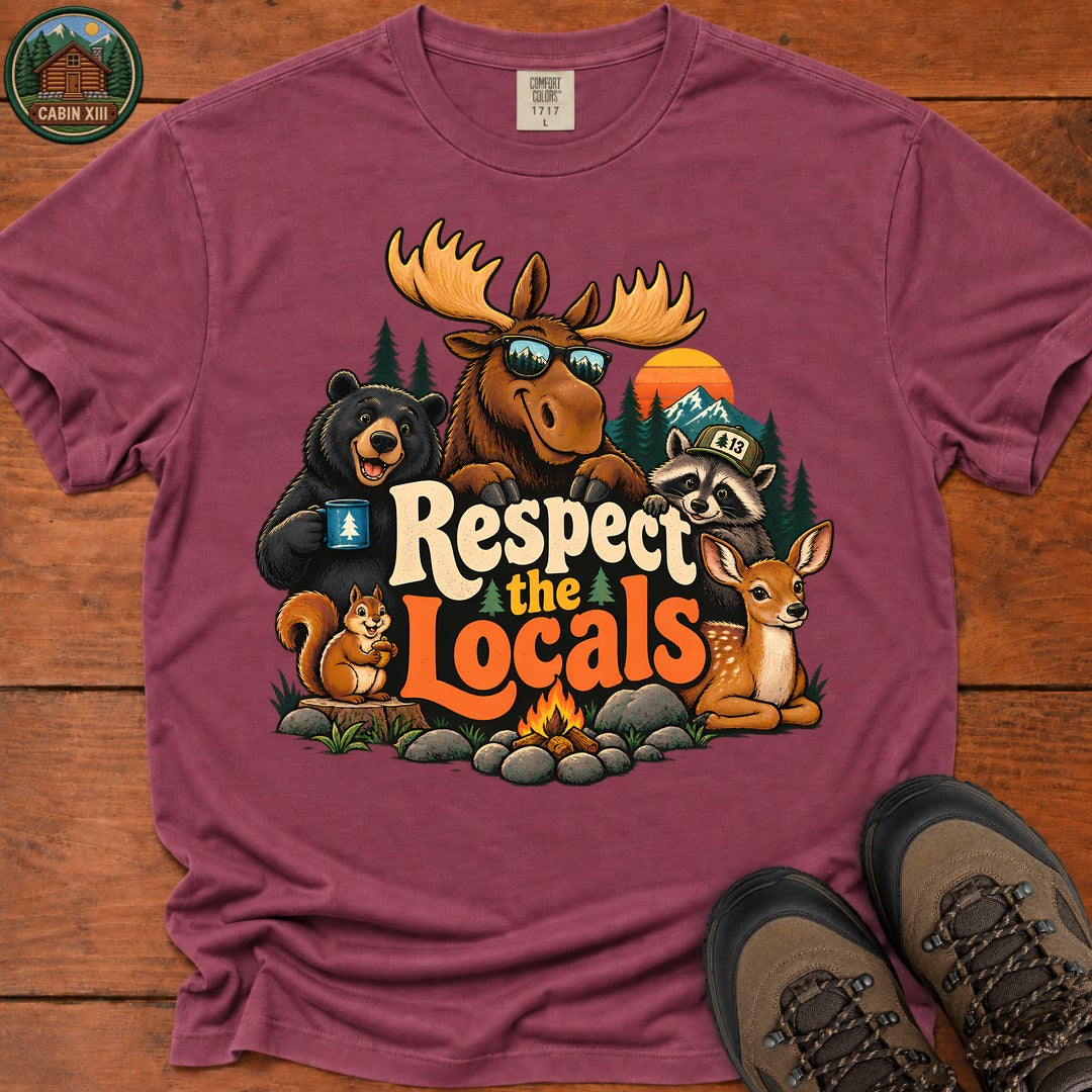 Respect The Locals T-Shirt - Berry