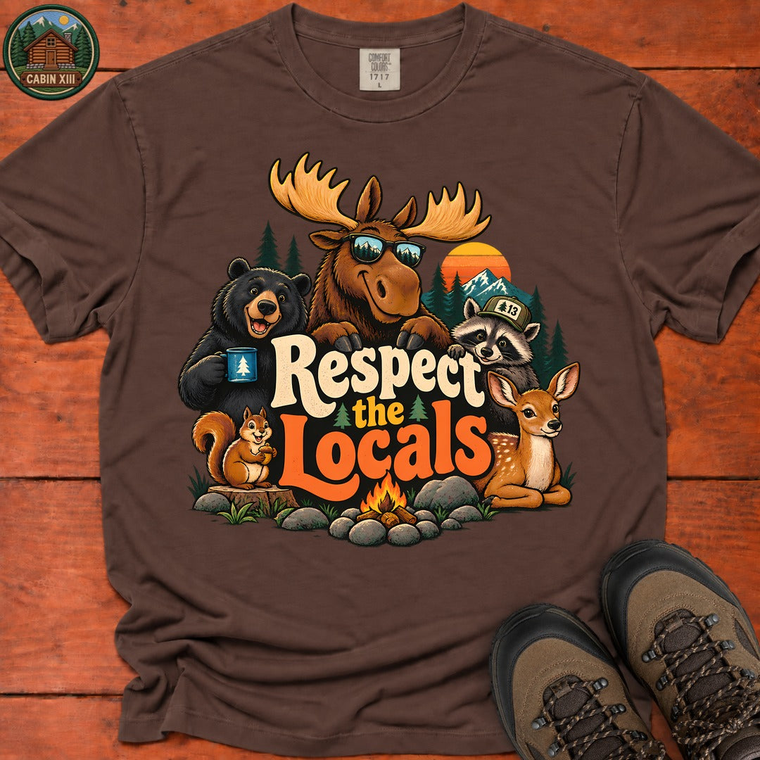 Respect The Locals T-Shirt - Espresso