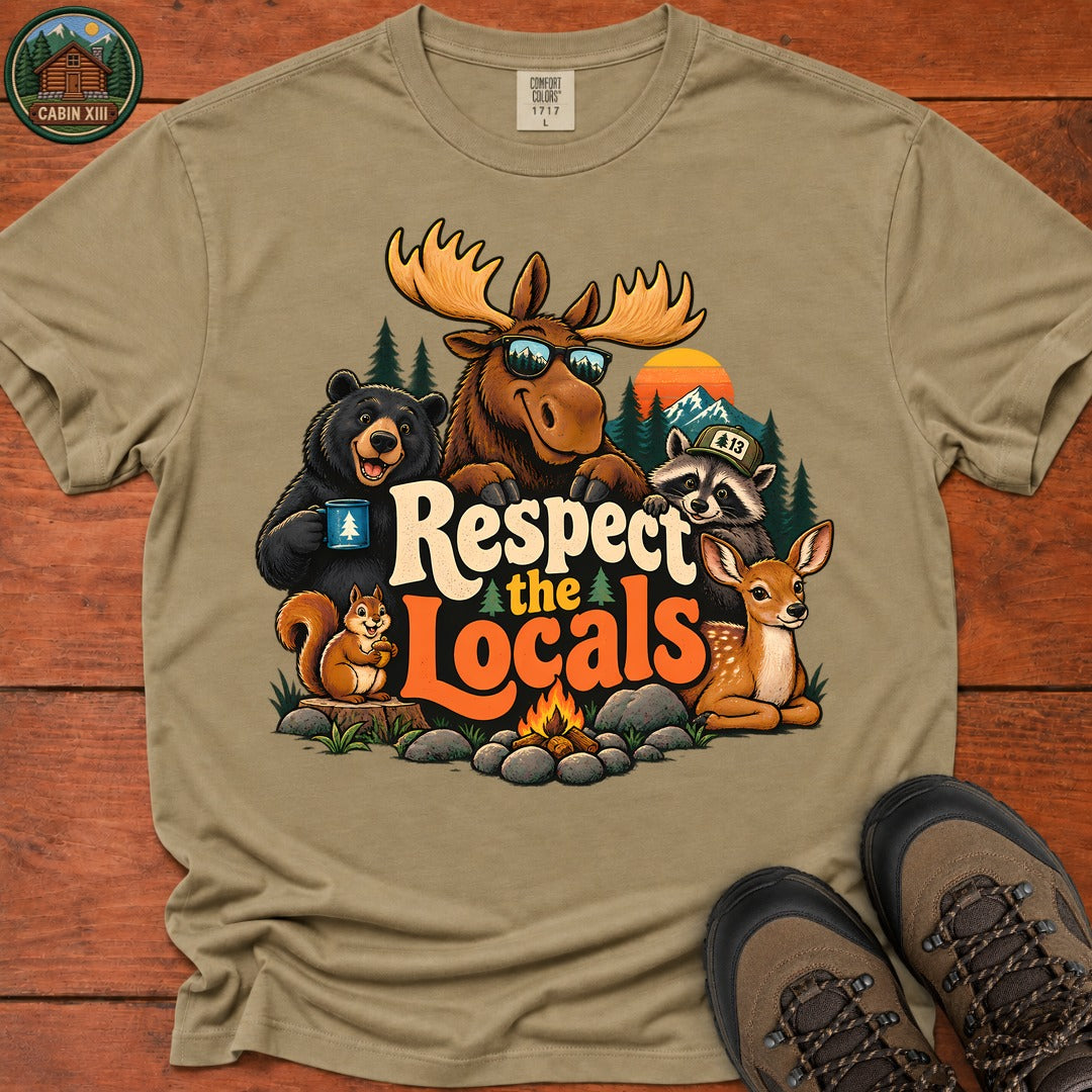 Respect The Locals T-Shirt - Khaki