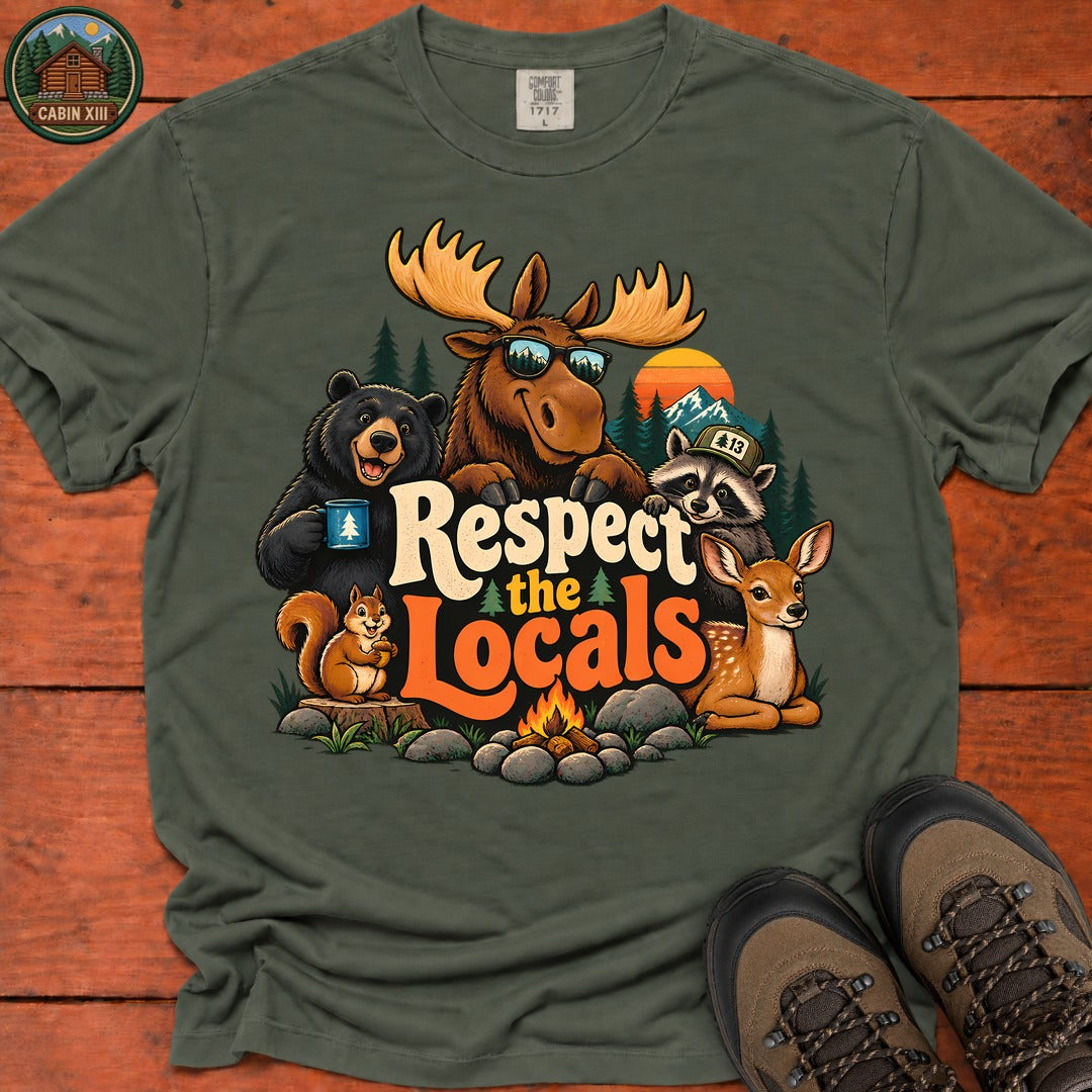 Respect The Locals T-Shirt - Moss