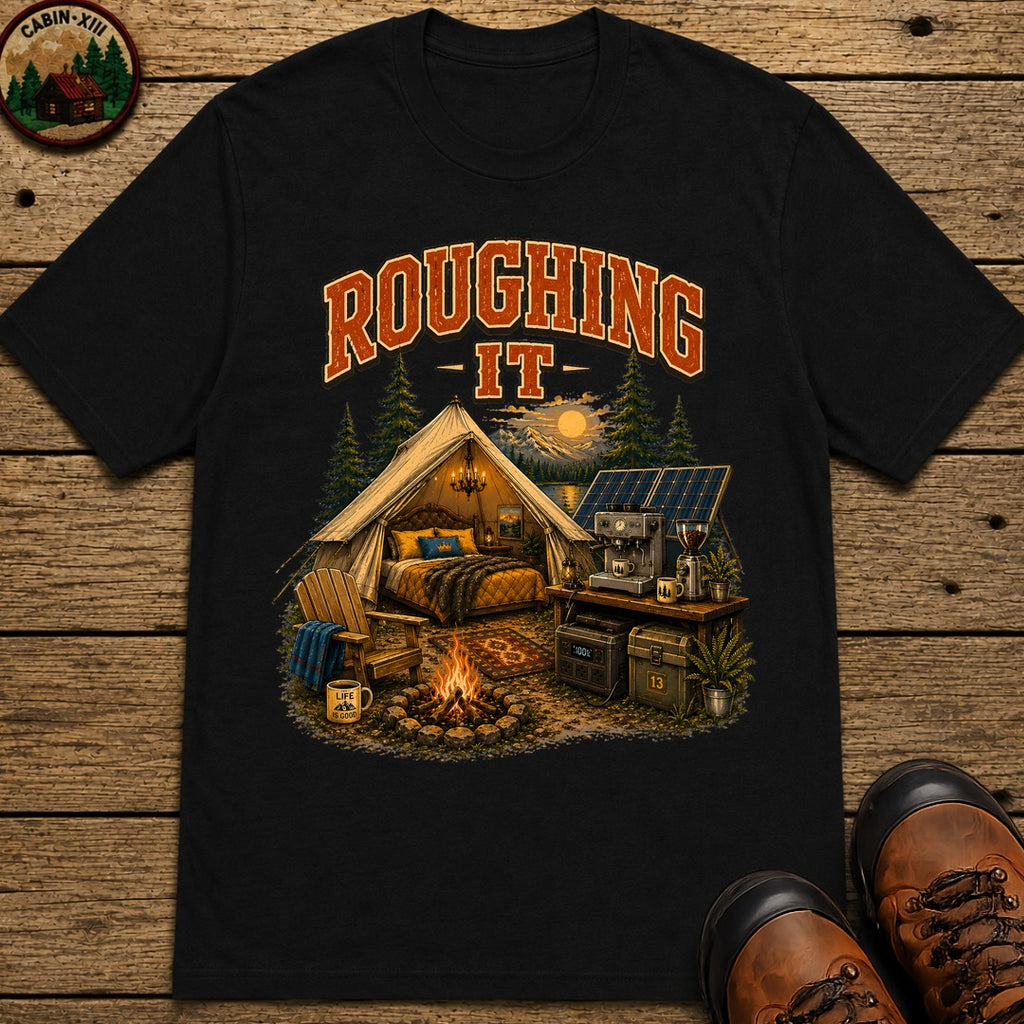 Roughing It T-Shirt - Black