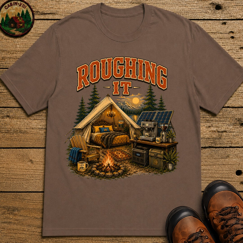 Roughing It T-Shirt - Espresso