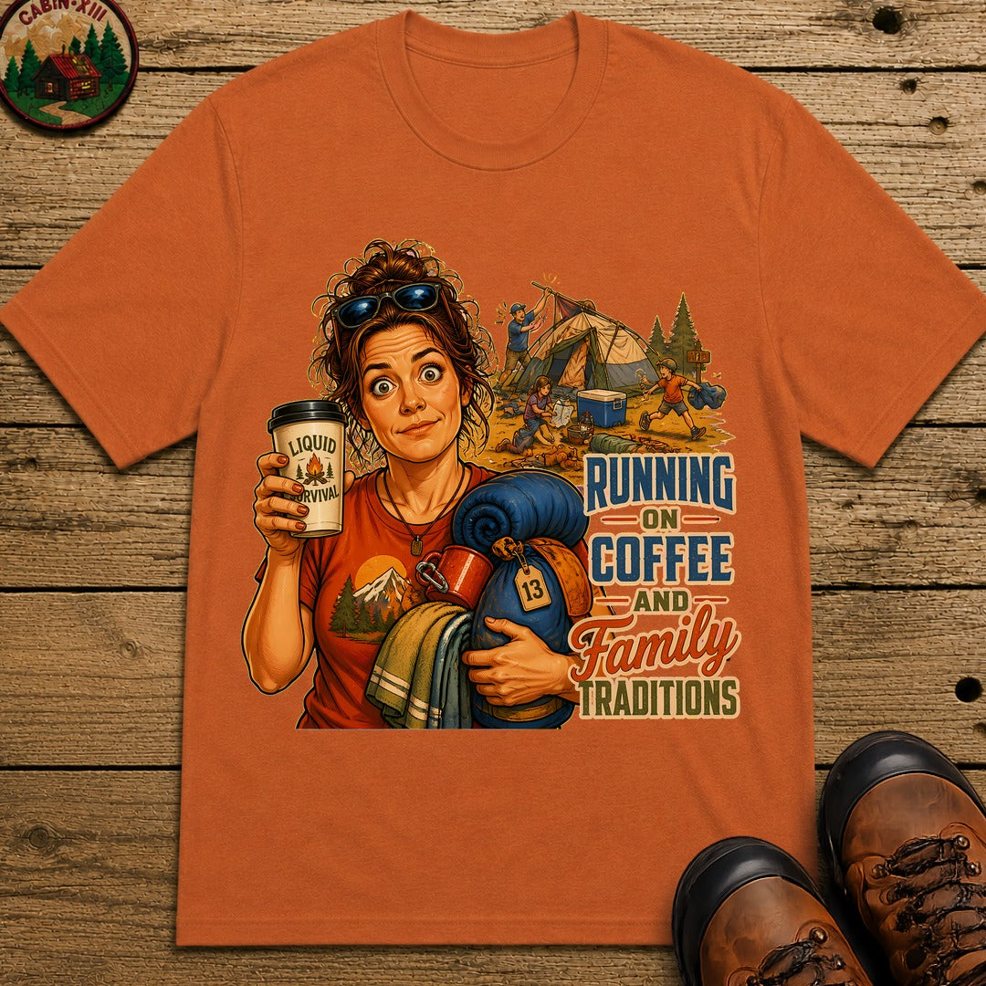 Running On Coffee T-Shirt - Yam