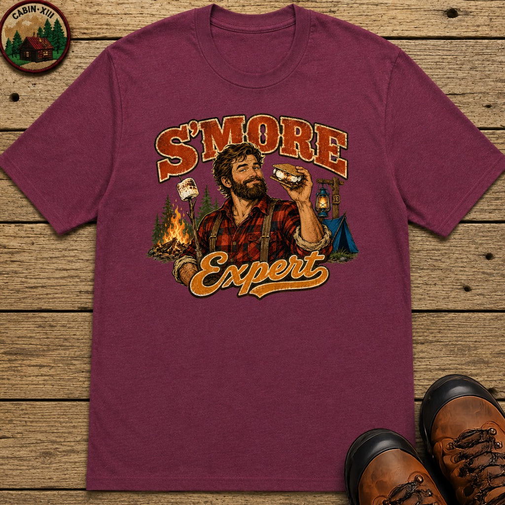 S'more Expert (Men's) T-Shirt - Berry