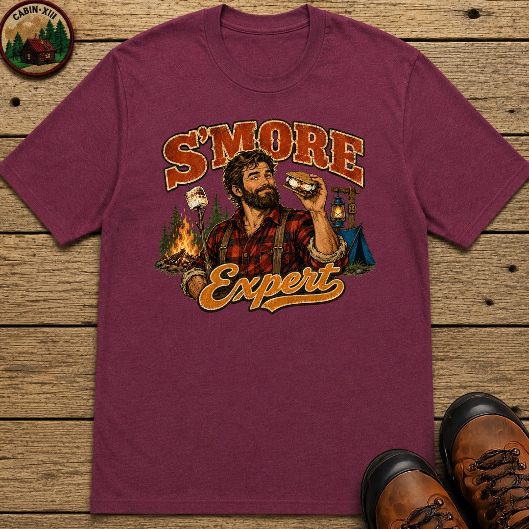 S'more Expert (Men's) T-Shirt - Berry
