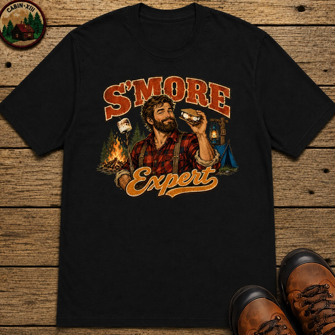 S'more Expert (Men's) T-Shirt - Black