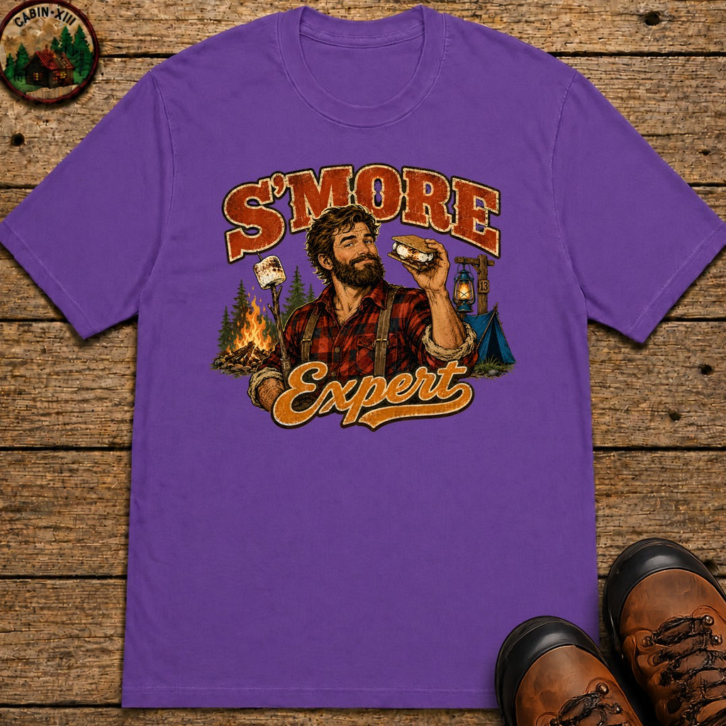 S'more Expert (Men's) T-Shirt - Grape
