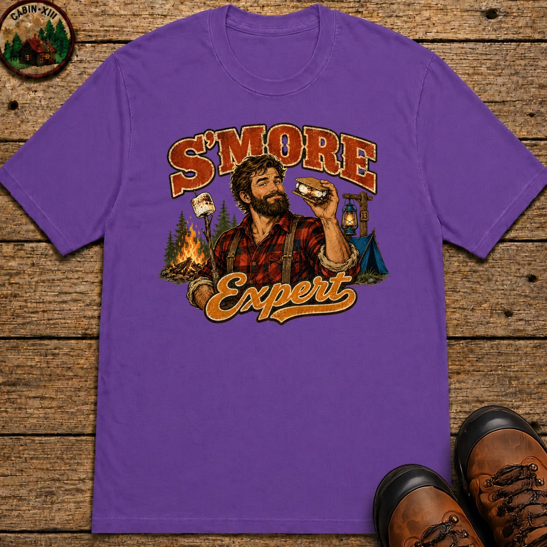 S'more Expert (Men's) T-Shirt - Grape