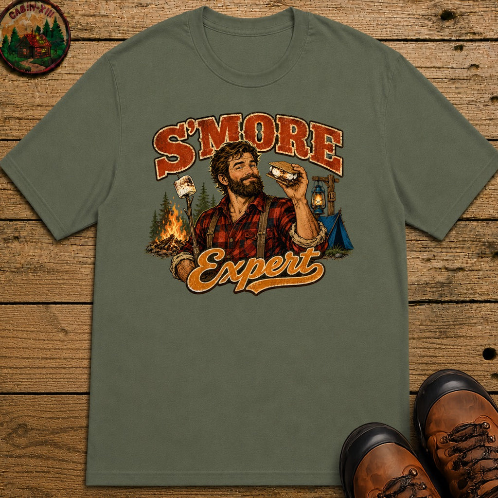 S'more Expert (Men's) T-Shirt - Moss