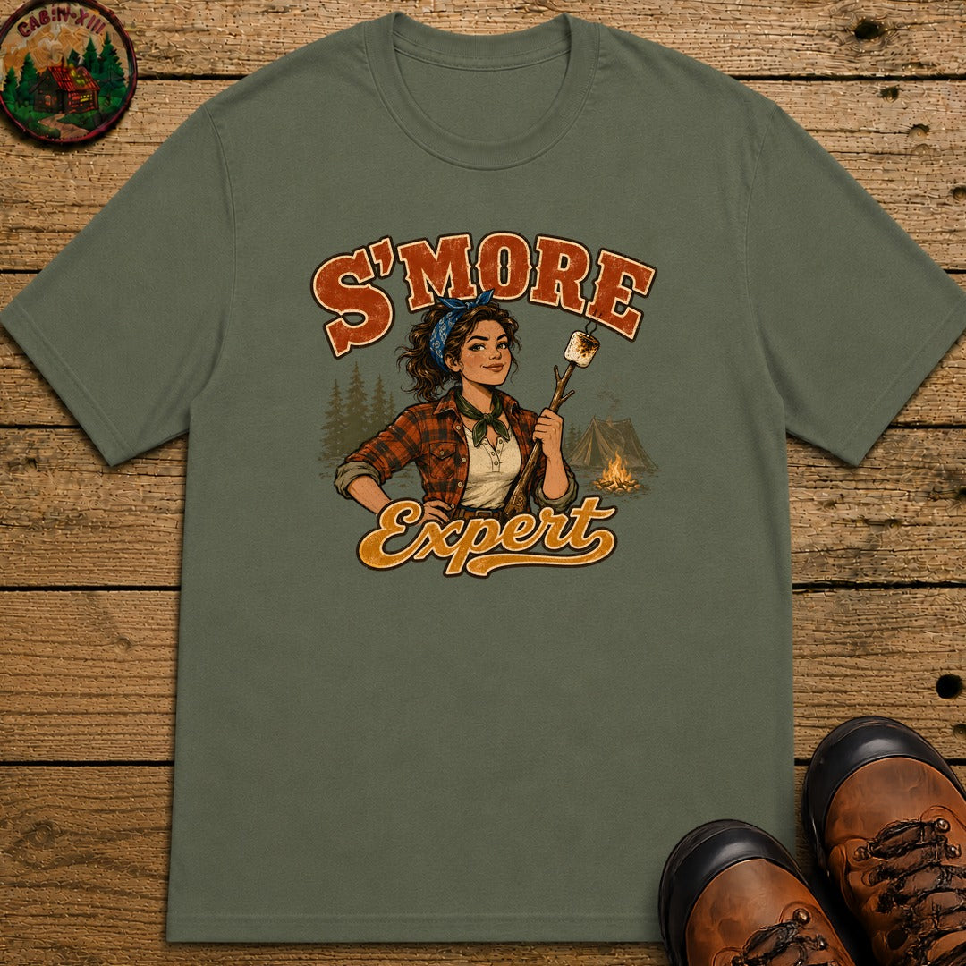 S'more Expert (Women's) T-Shirt - Moss