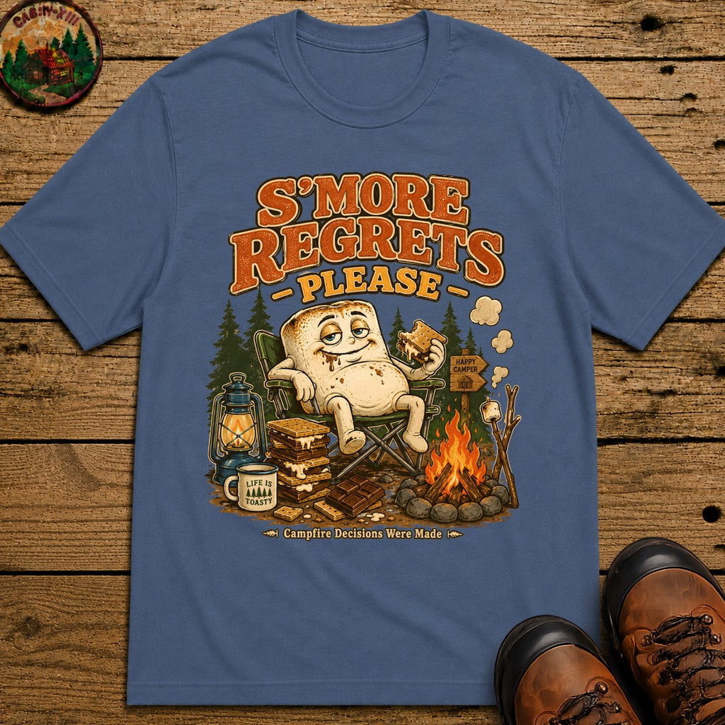 S'more Regrets T-Shirt - Blue Jean