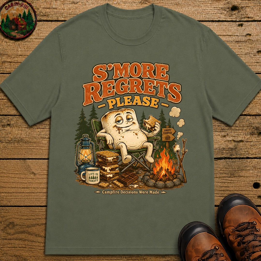 S'more Regrets T-Shirt - Moss