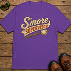 S'more Supervisor — Funny Campfire Camping Humor Tee - Grape
