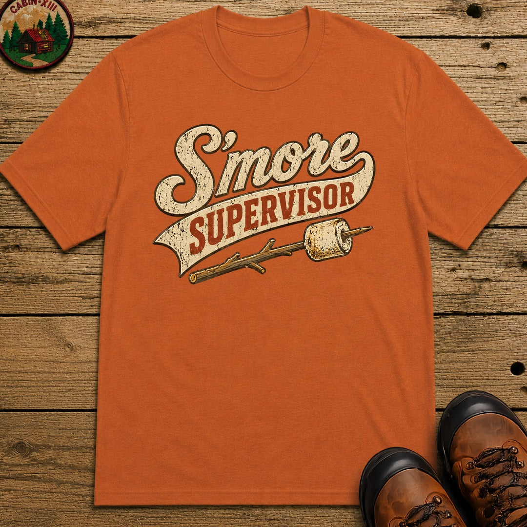 S'more Supervisor — Funny Campfire Camping Humor Tee - Yam