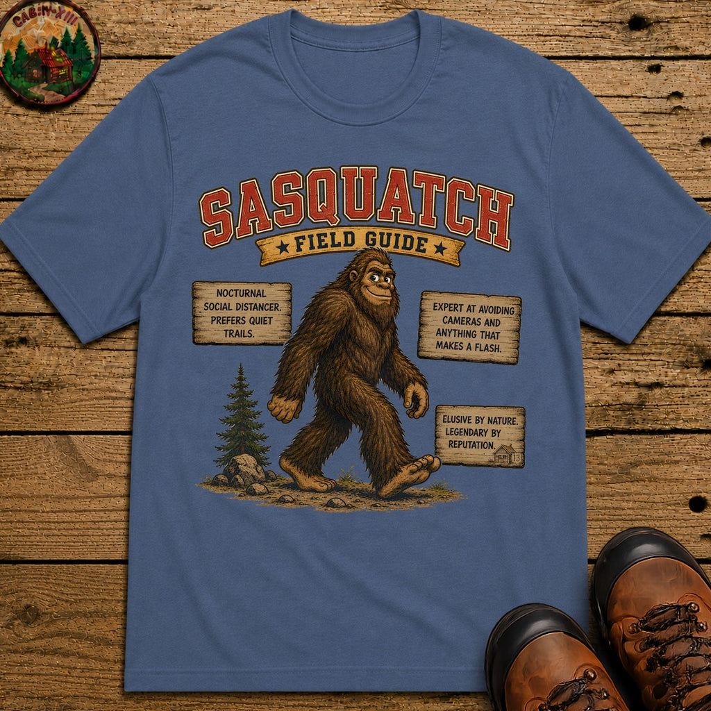 Sasquatch Field Guide 2.0 T Shirt - Blue Jean