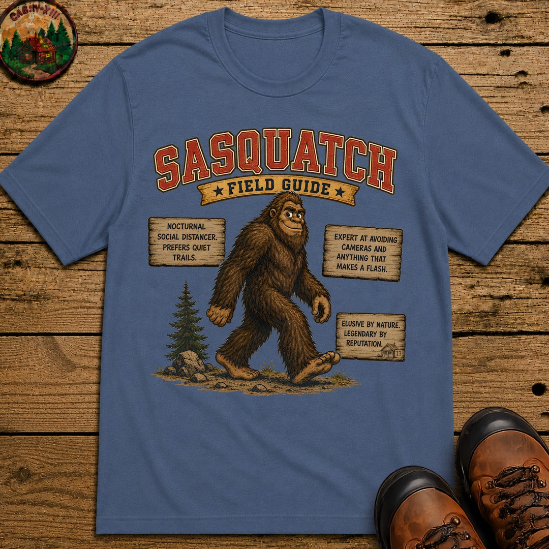 Sasquatch Field Guide 2.0 T Shirt - Blue Jean