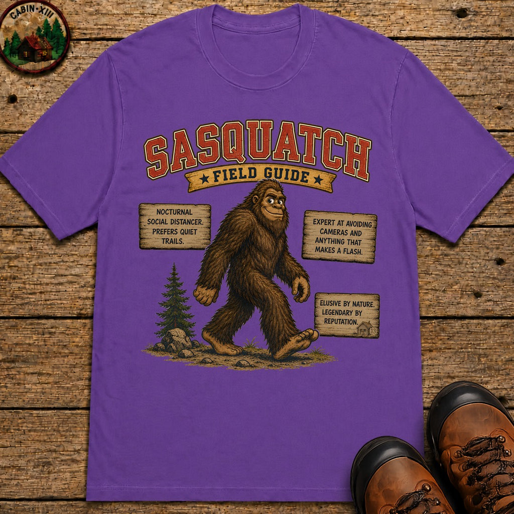 Sasquatch Field Guide 2.0 T Shirt - Grape