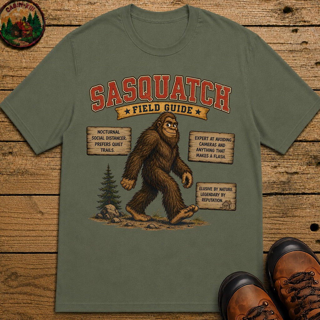 Sasquatch Field Guide 2.0 T Shirt - Moss
