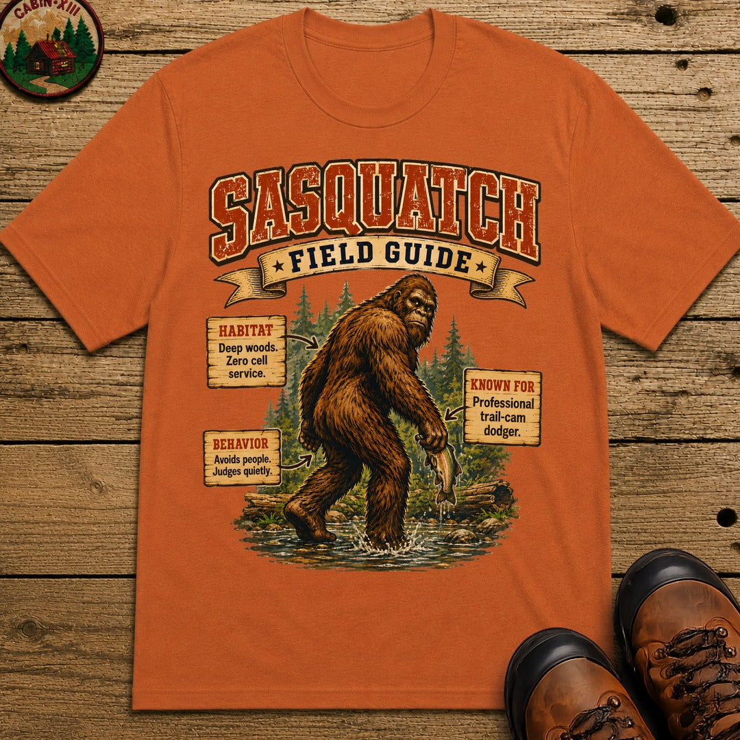 Sasquatch Field Guide T-Shirt - Yam