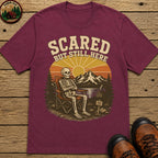 Scared But Still Here T Shirt - Berry