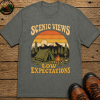 Scenic Views Low Expectations T Shirt - Pepper