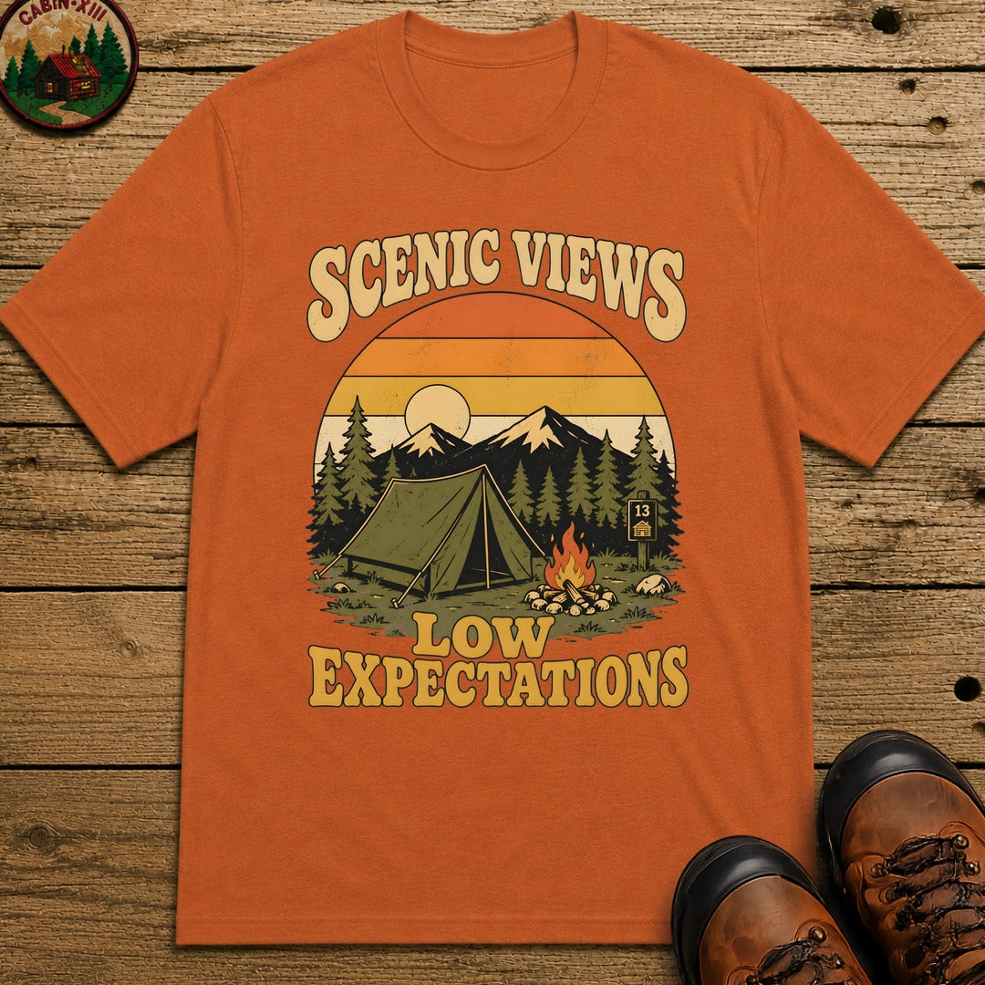Scenic Views Low Expectations T Shirt - Yam