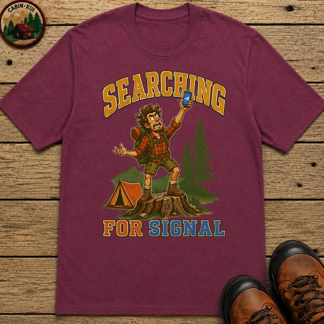 Searching for Signal T-Shirt - Berry