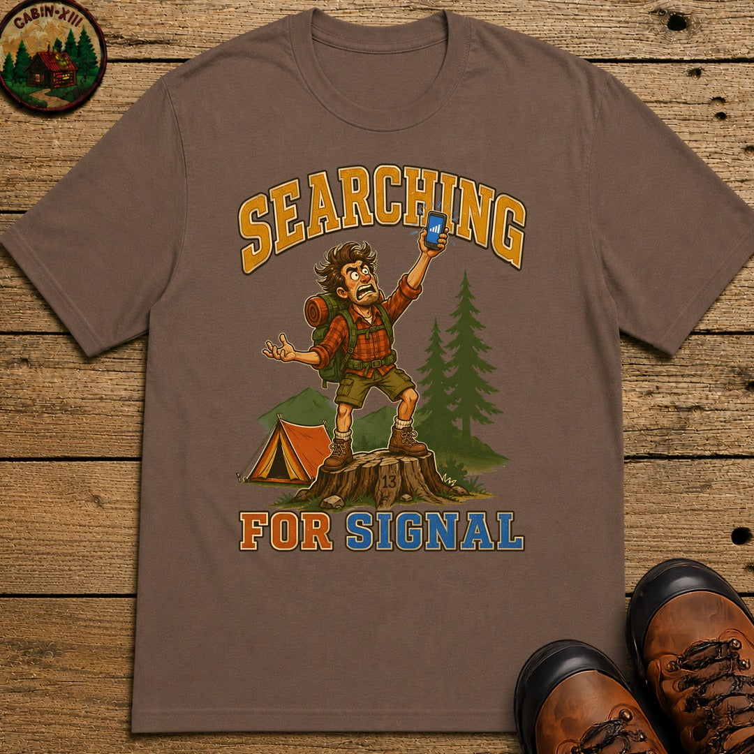 Searching for Signal T-Shirt - Espresso
