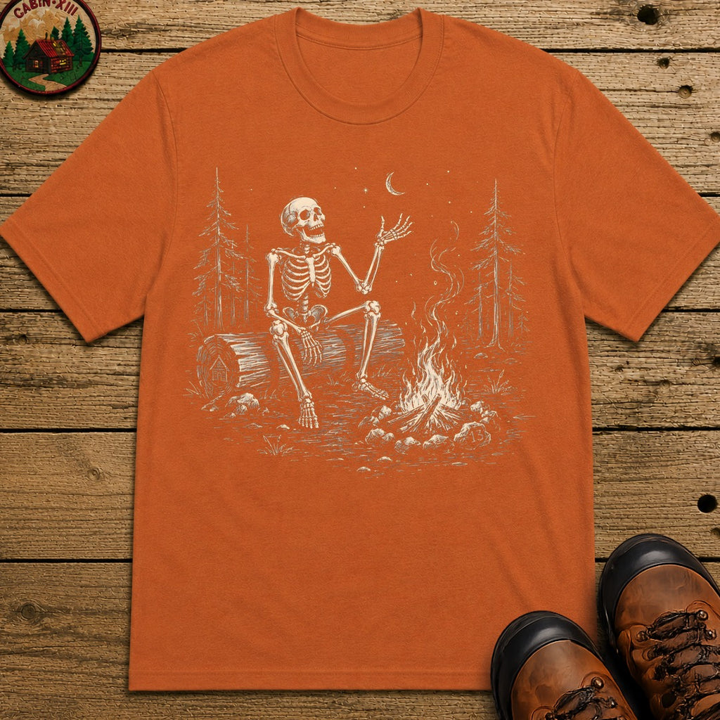 Skeleton Storyteller Sketch T Shirt - Yam