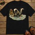 Skunk Bathing T-Shirt - Black