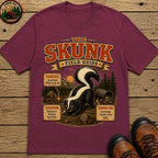 Skunk Field Guide - Biological Weapon Specialist Camping Tee - Berry