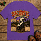 Skunk Field Guide - Biological Weapon Specialist Camping Tee - Grape