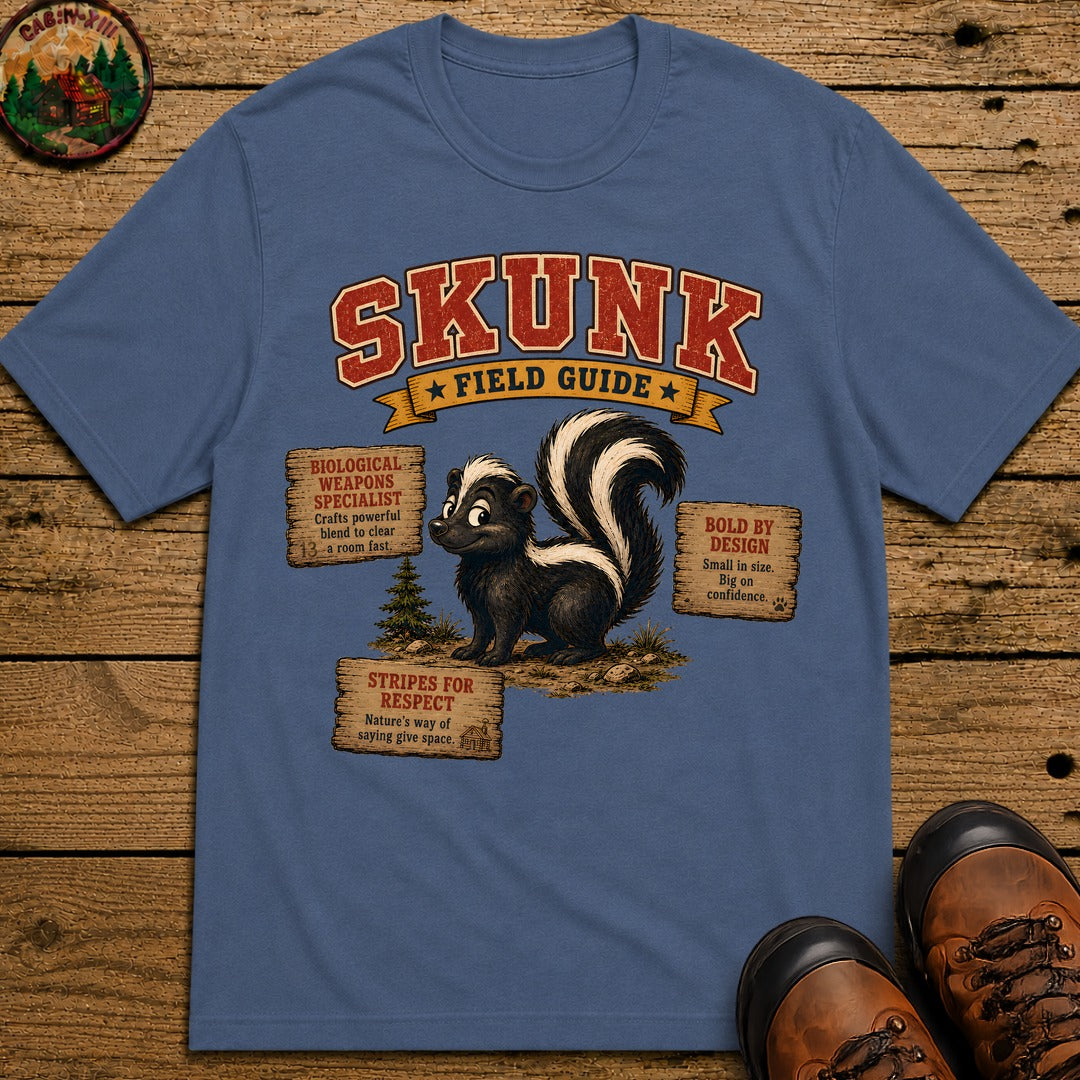 Skunk Field Guide 2.0 T Shirt - Blue Jean