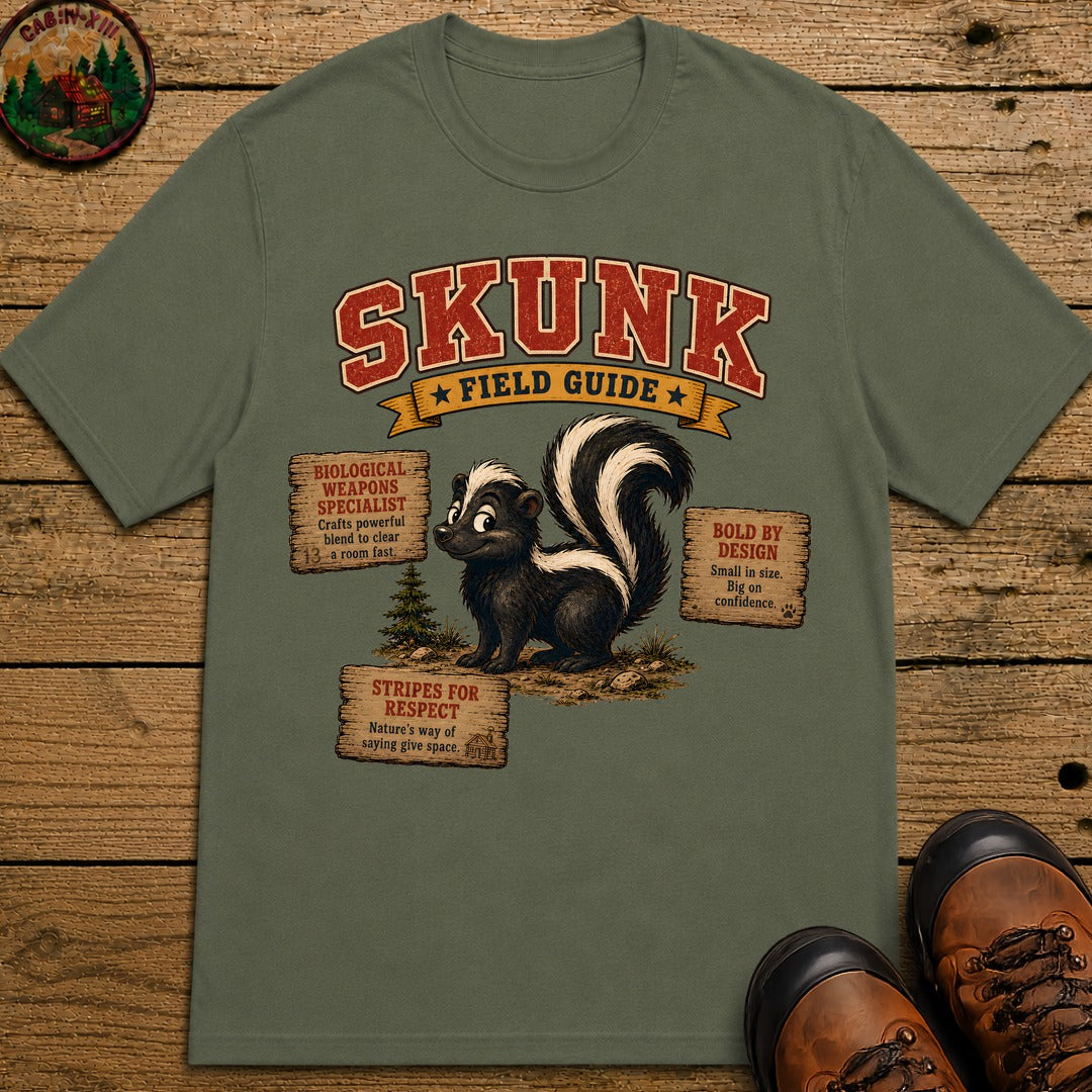 Skunk Field Guide 2.0 T Shirt - Moss