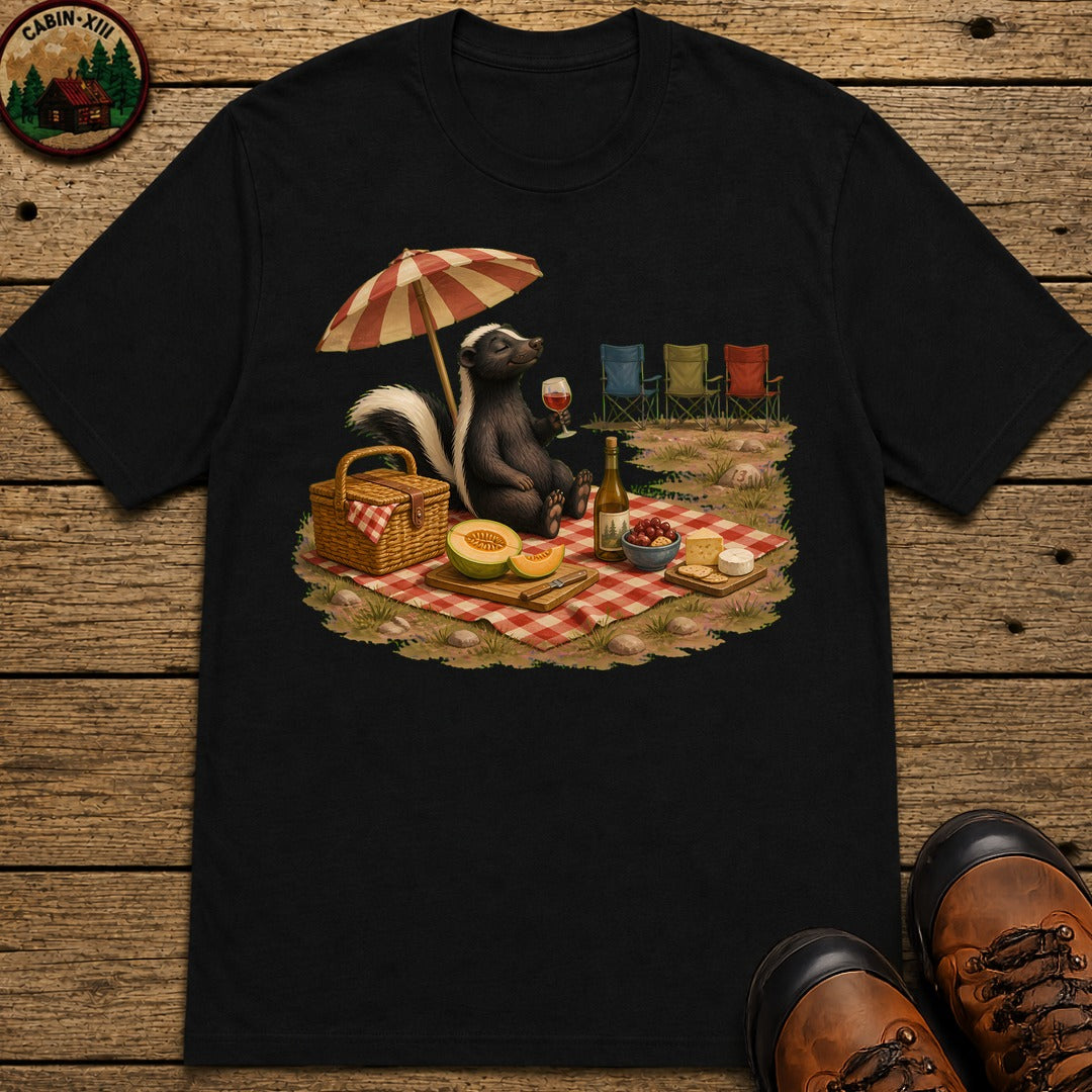 Skunk Picnic T-Shirt - Black