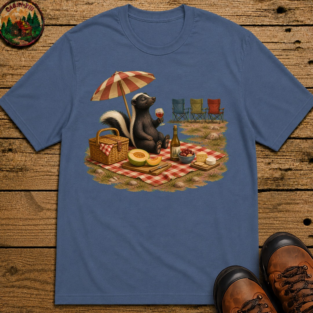 Skunk Picnic T-Shirt - Blue Jean