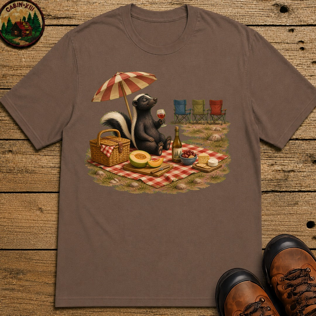 Skunk Picnic T-Shirt - Espresso