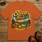 Sleep Under the Stars — Retro Camping and Fishing Tee - Yam
