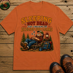 Sleeping Not Dead Just Checking the Eyelids for Leaks Funny Tee - Yam